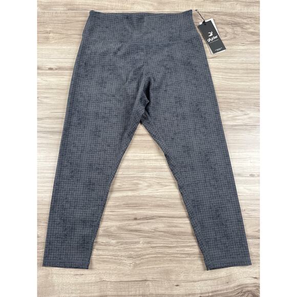Glyder Sultry Performance‎ Leggings Grey Carbon Window Pane 2XL - Picture 5 of 9